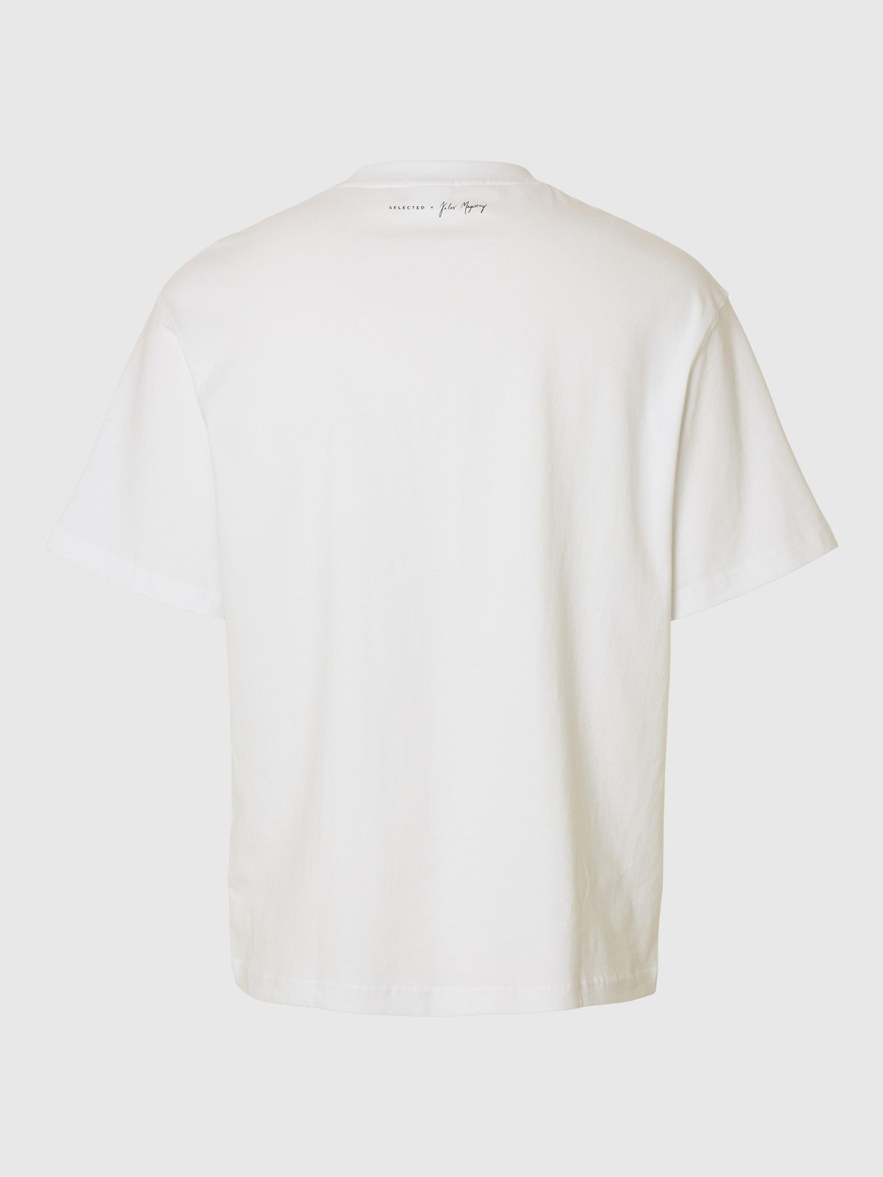 BEDRUKT T-SHIRT MET RONDE HALS, Bright White, highres