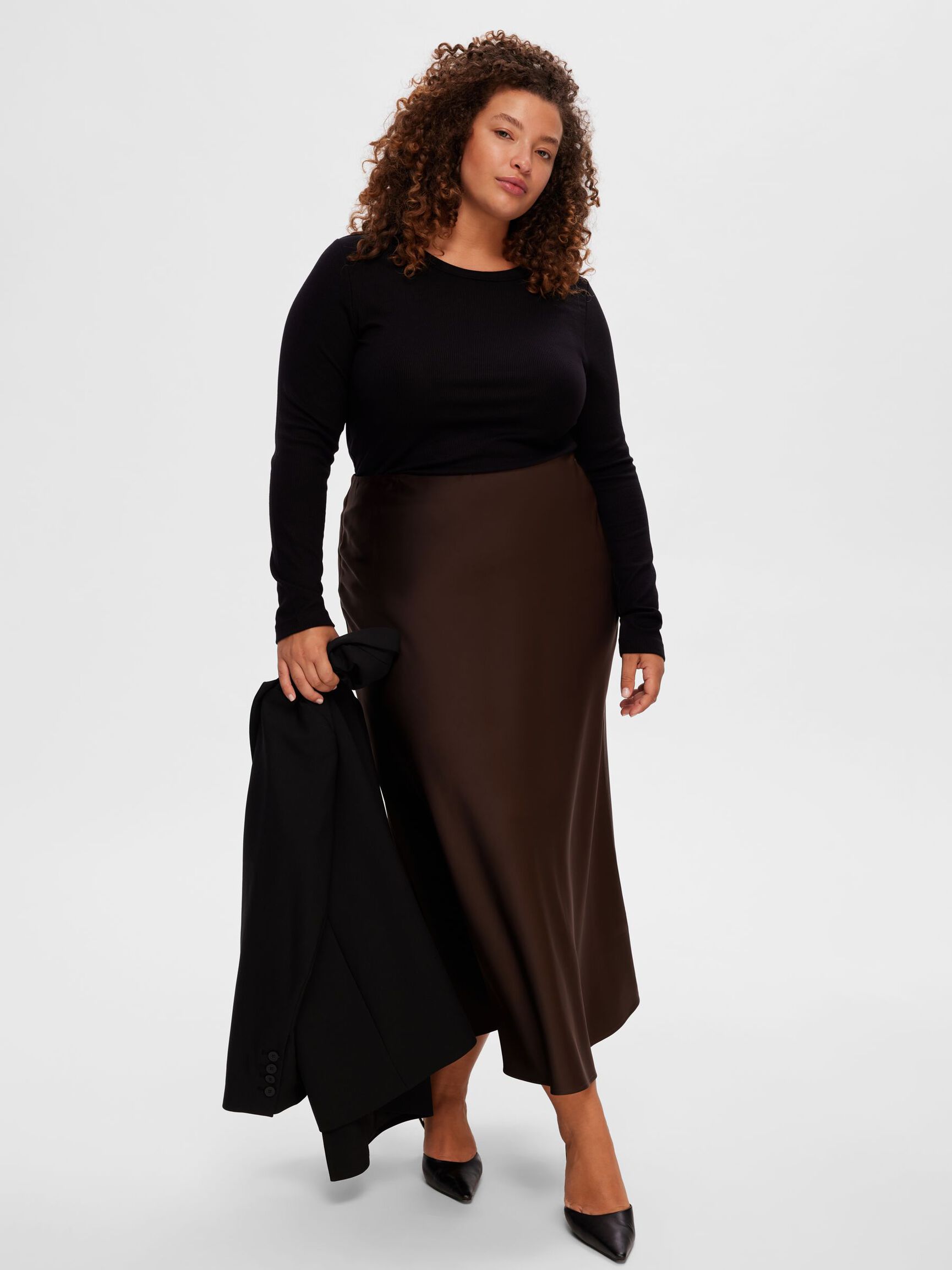 LONG-SLEEVED T-SHIRT, Black, highres