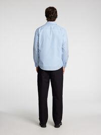 RELAXED FIT LONG SLEEVED SHIRT, Cashmere Blue, highres