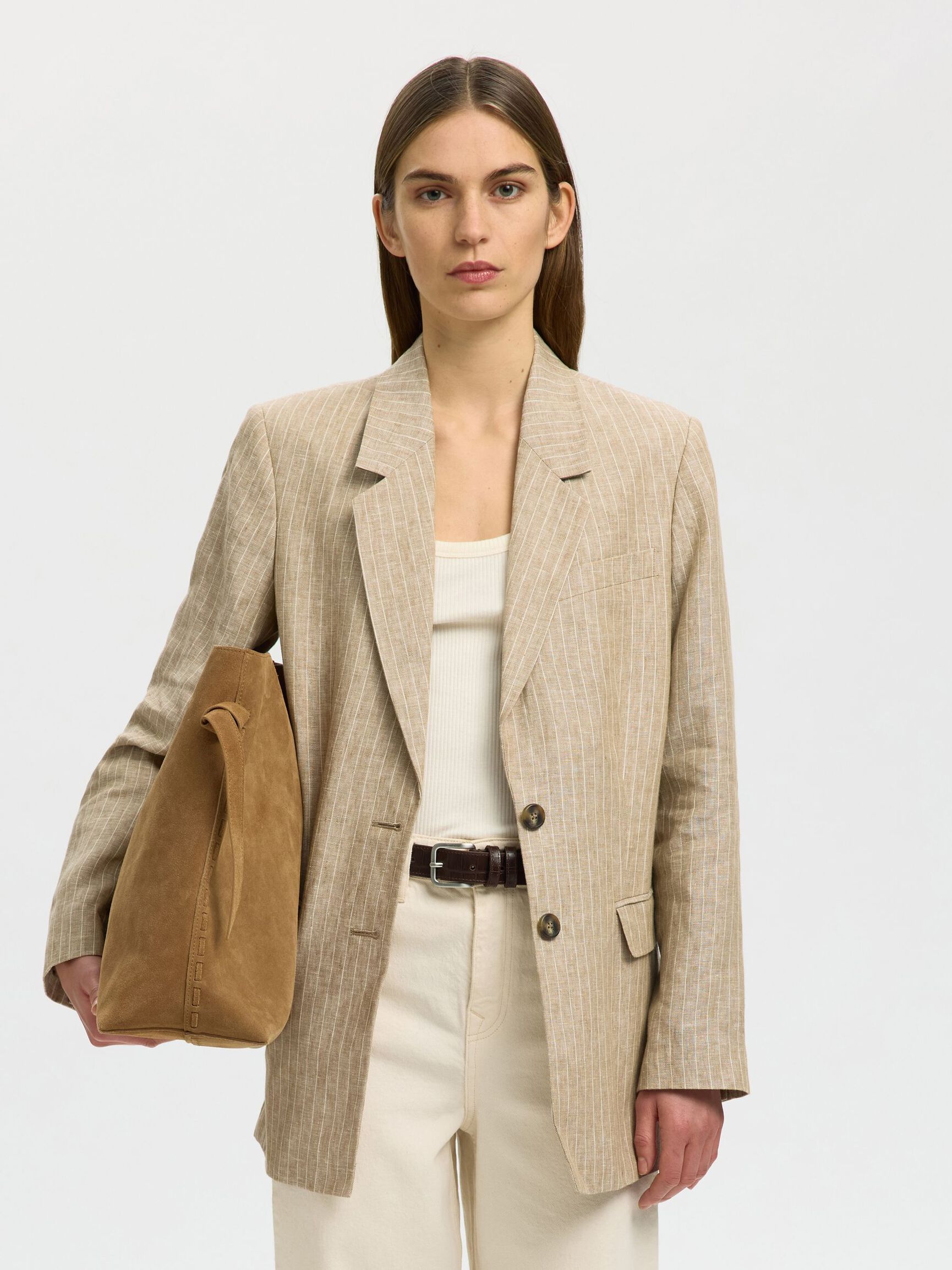 GROOT SUÈDE TAS, Tan, highres