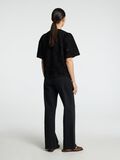 Selected GEBORDUURD OVERHEMD MET KORTE MOUWEN, Black, highres - 16096441_Black_004.jpg