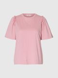 Selected GERÜSCHTES BAUMWOLL T-SHIRT, Bleached Mauve, highres - 16093306_BleachedMauve_001.jpg