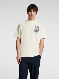 PRINT T-SHIRT, Cloud Dancer, highres