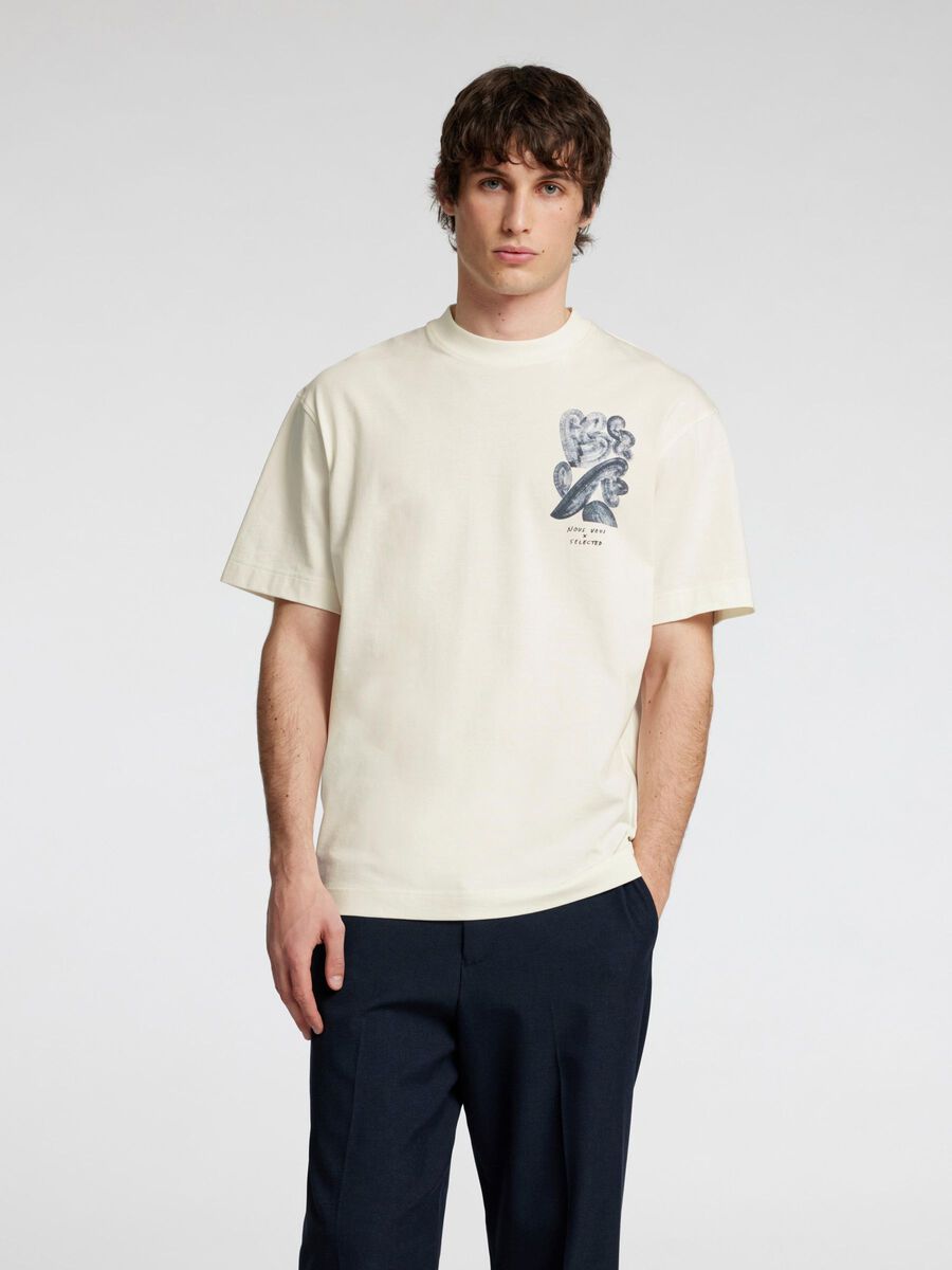 Selected BEDRUKT T-SHIRT, Cloud Dancer, highres - 16097225_CloudDancer_1172830_003.jpg