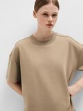 Selected MOCK NECK T-SHIRT, Greige, highres - 16092897_Greige_008.jpg