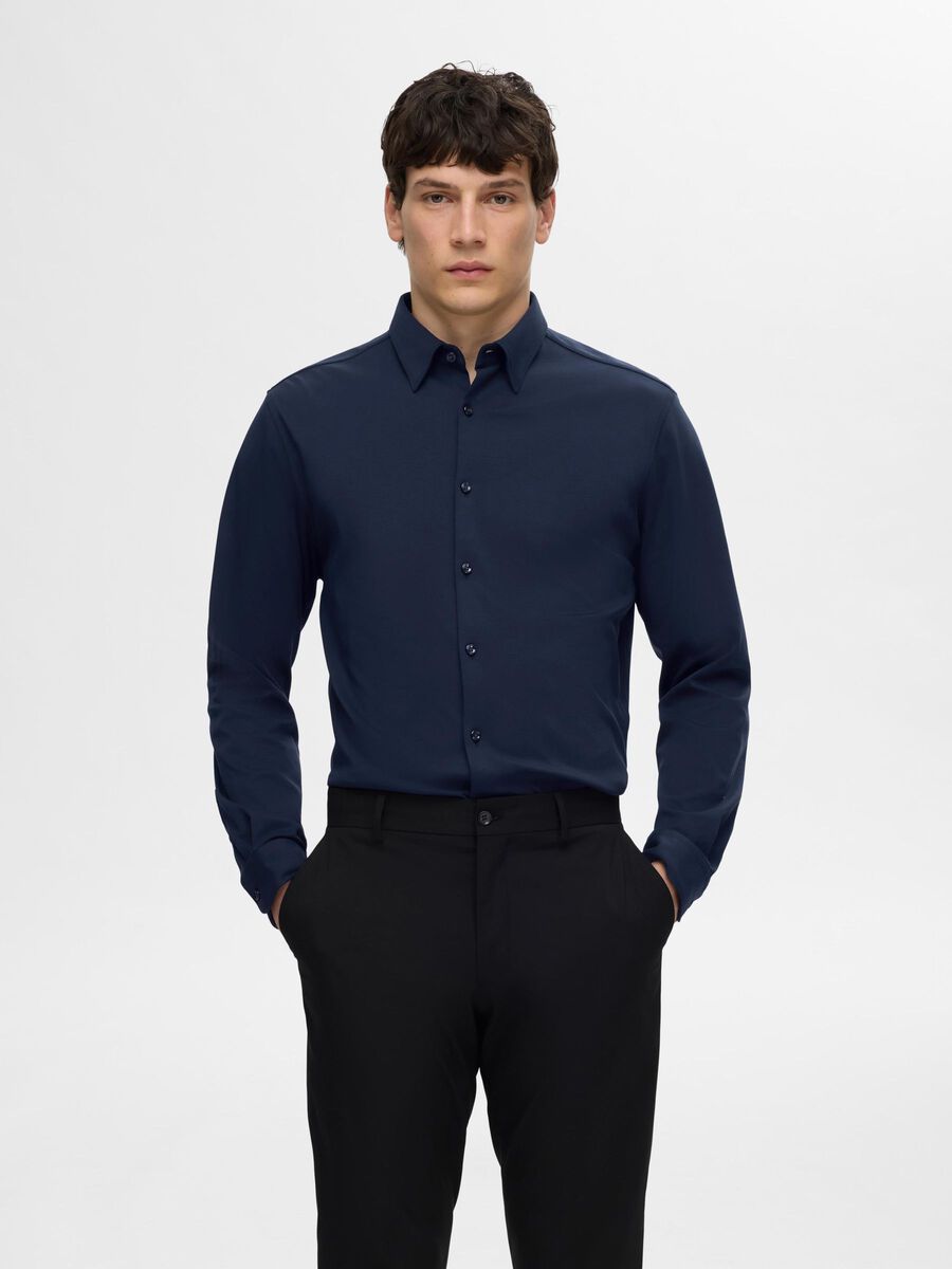 Selected SLIM FIT HEMD, Sky Captain, highres - 16094593_SkyCaptain_003.jpg