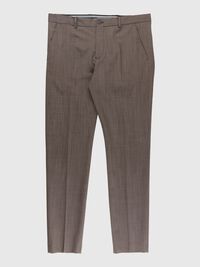 IRONED CREASE TAILORED TROUSERS, Brown Stone, highres