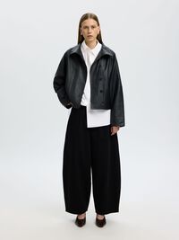 COTTON OVERSIZED SHIRT, Bright White, highres