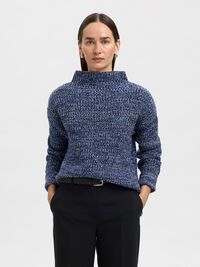 OVERSIZED JUMPER, Dazzling Blue, highres