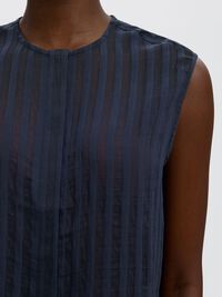OVERSIZED FIT MOUWLOOS HEMD, Dark Sapphire, highres