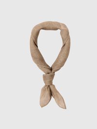 PRINTED SILK BLEND SCARF, Sepia Tint, highres