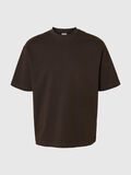 Selected LOOSE FIT T-SHIRT, Chocolate Torte, highres - 16094143_ChocolateTorte_001.jpg