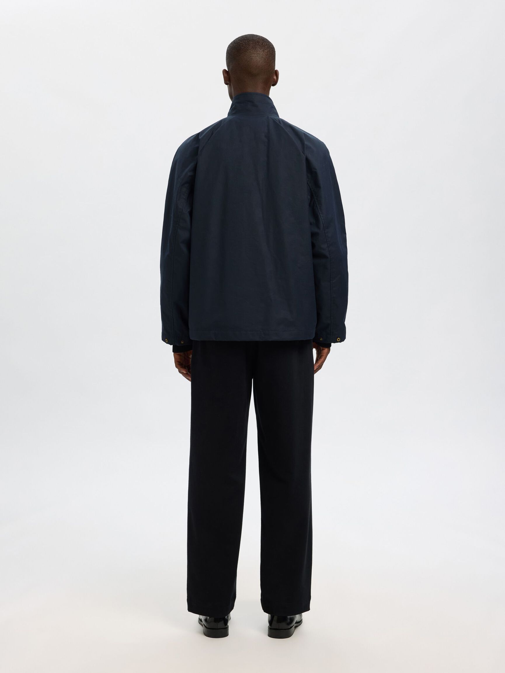 GEWACHSTE BAUMWOLL JACKE, Sky Captain, highres