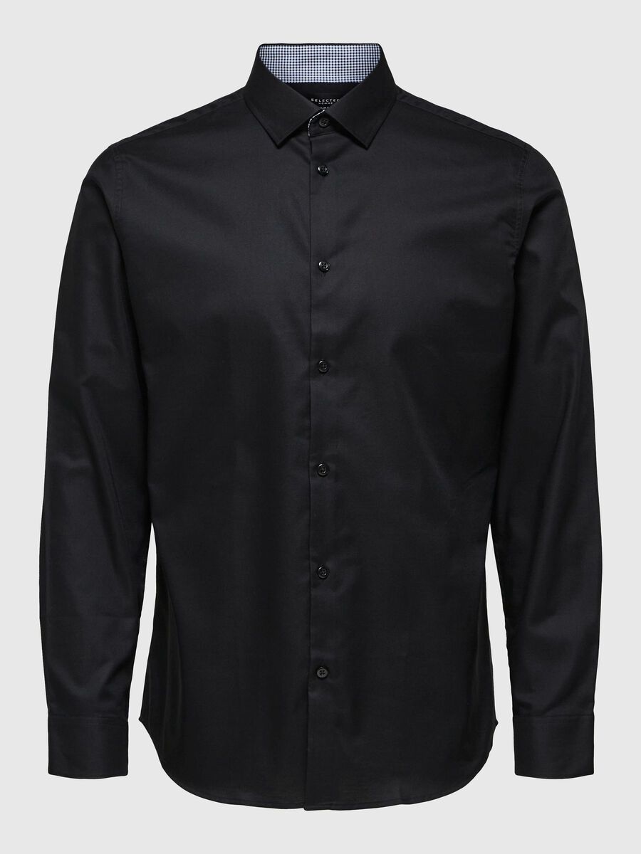Selected SLIM FIT SKJORTE, Black, highres - 16058640_Black_001.jpg