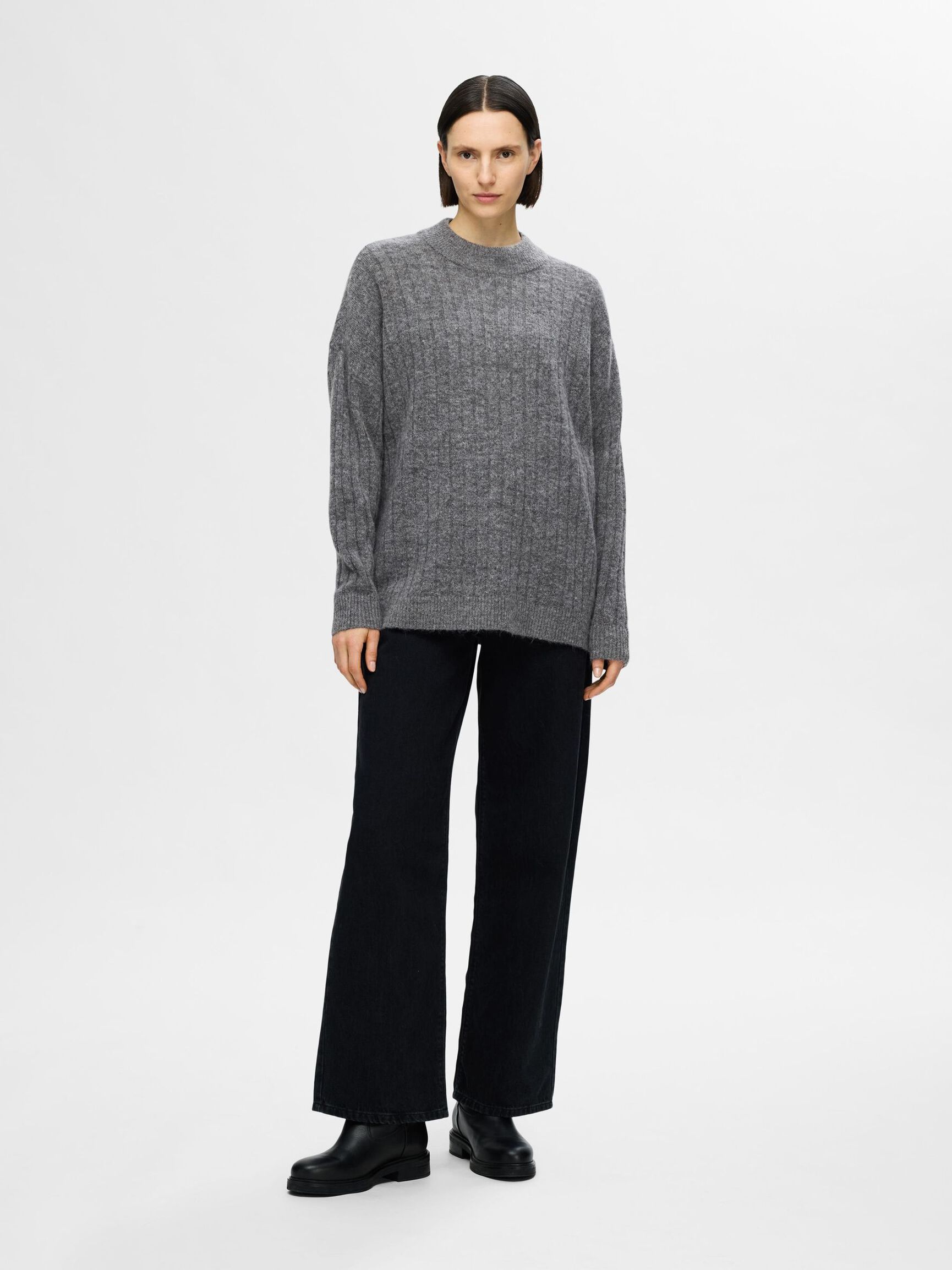 NEULE, Medium Grey Melange, highres