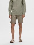 Selected SLIM FIT CHINO SHORT, Greige, highres - 16092329_Greige_003.jpg