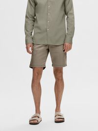 COUPE SLIM SHORT CHINO, Greige, highres