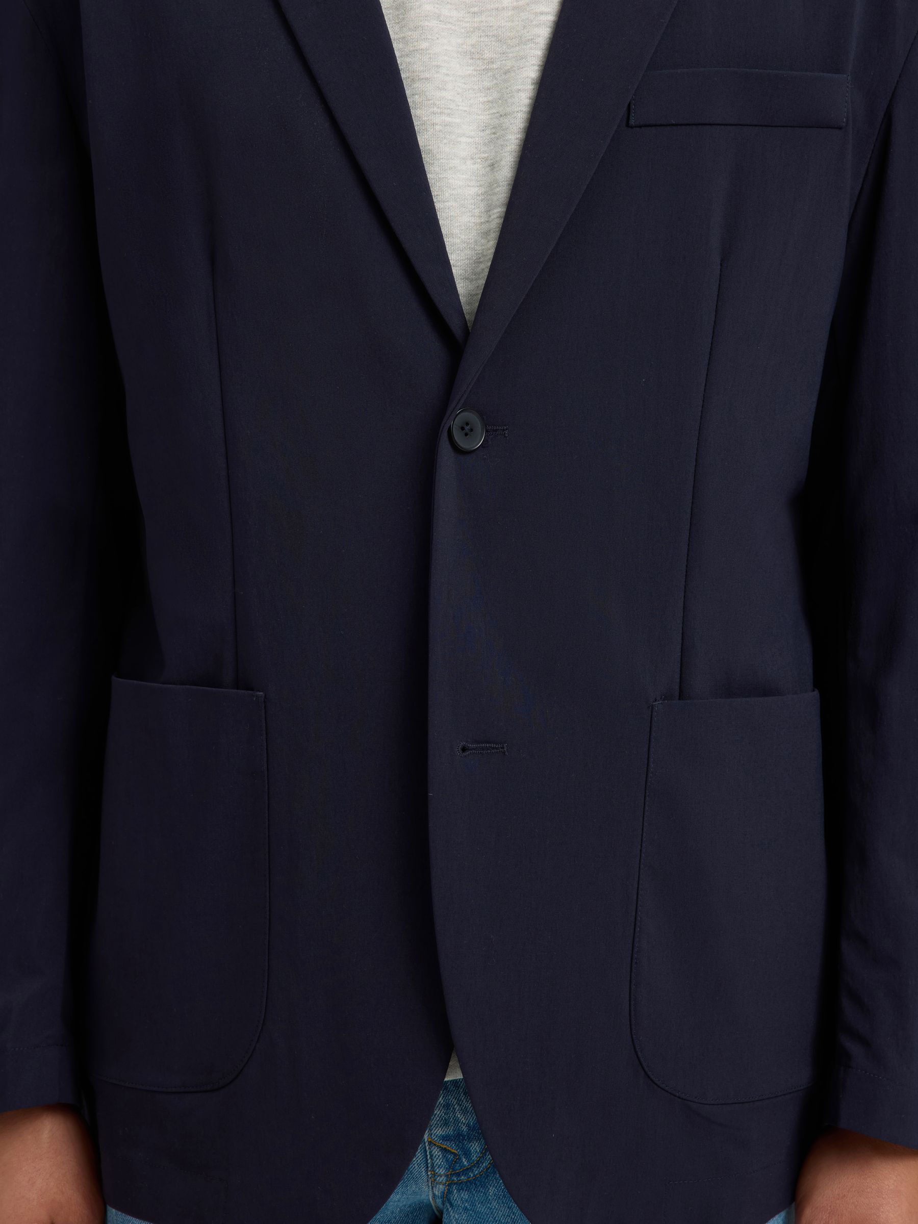 REGULAR FIT EINREIHIGER BLAZER, Dark Navy, highres
