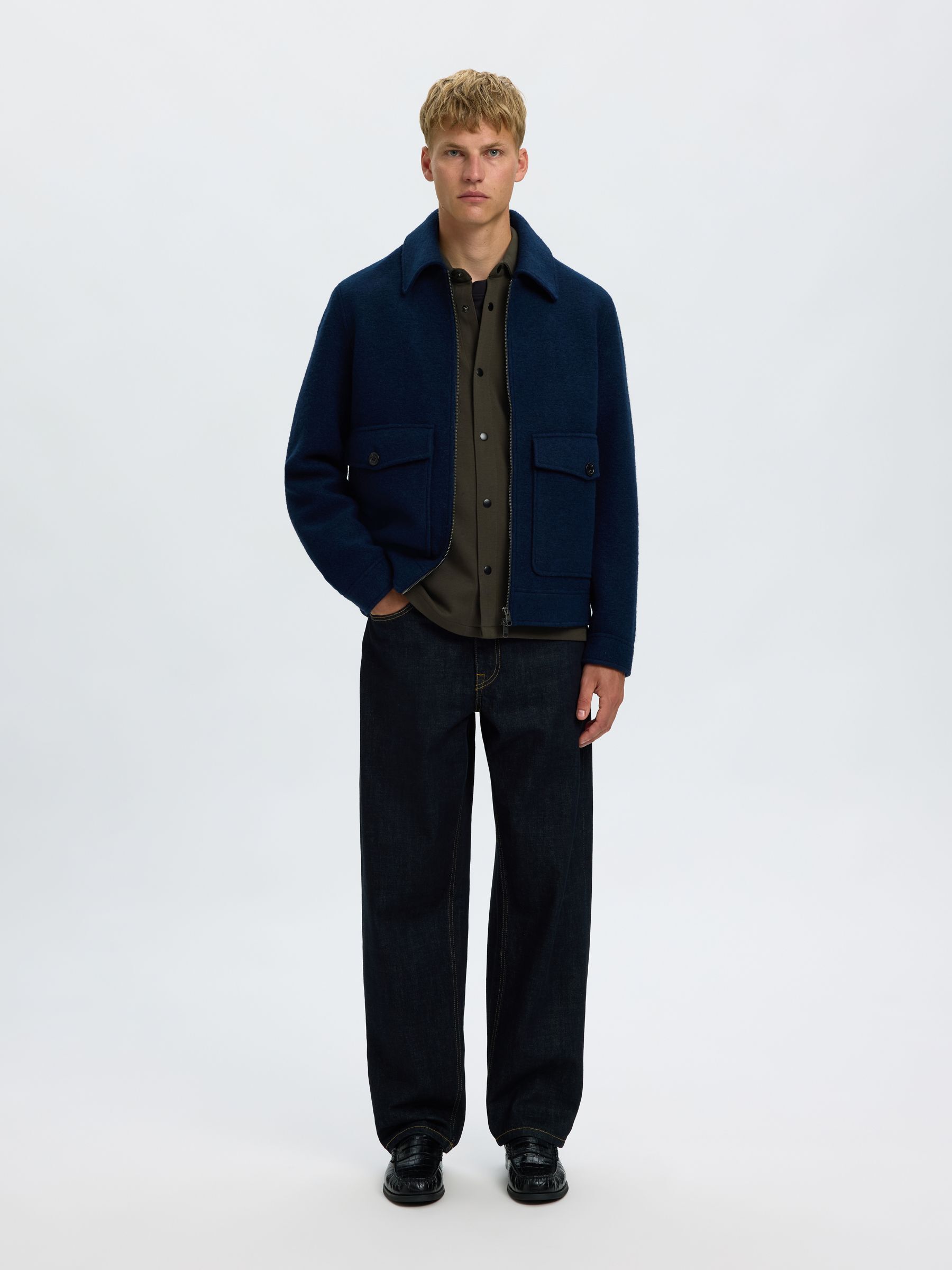 CLASSIC OVERSHIRT, Peat, highres