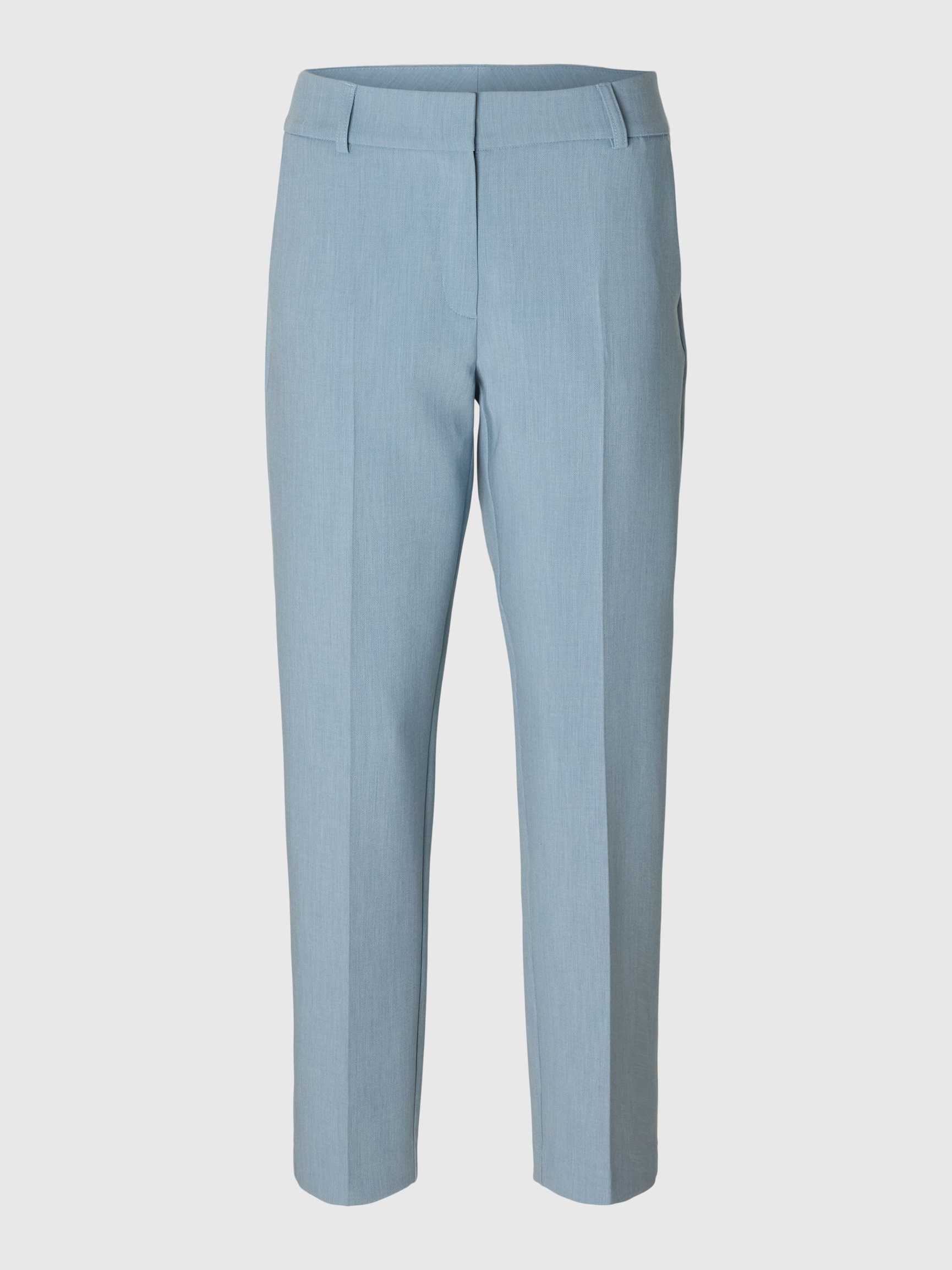 CROPPED TROUSERS, Dusty Blue, highres