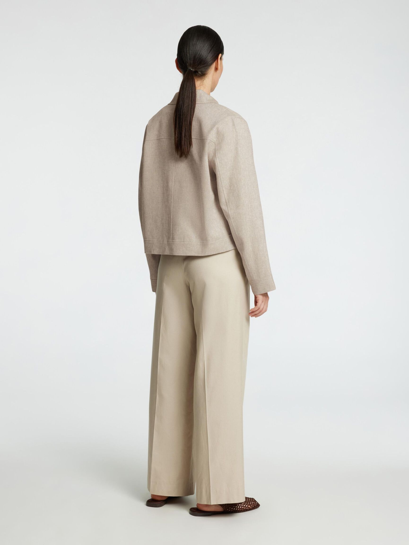 LONG SLEEVED SHORT JACKET, Nomad, highres