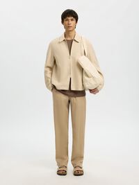 MODELO 196 DE CORTE RECTO PANTALONES DE LINO, Savannah Tan, highres