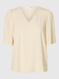 Selected LOOSE FIT V-NECK TOP, Birch, highres - 16096774_Birch_001.jpg