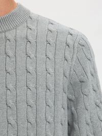 PULLOVER A MAGLIA, Medium Grey Melange, highres
