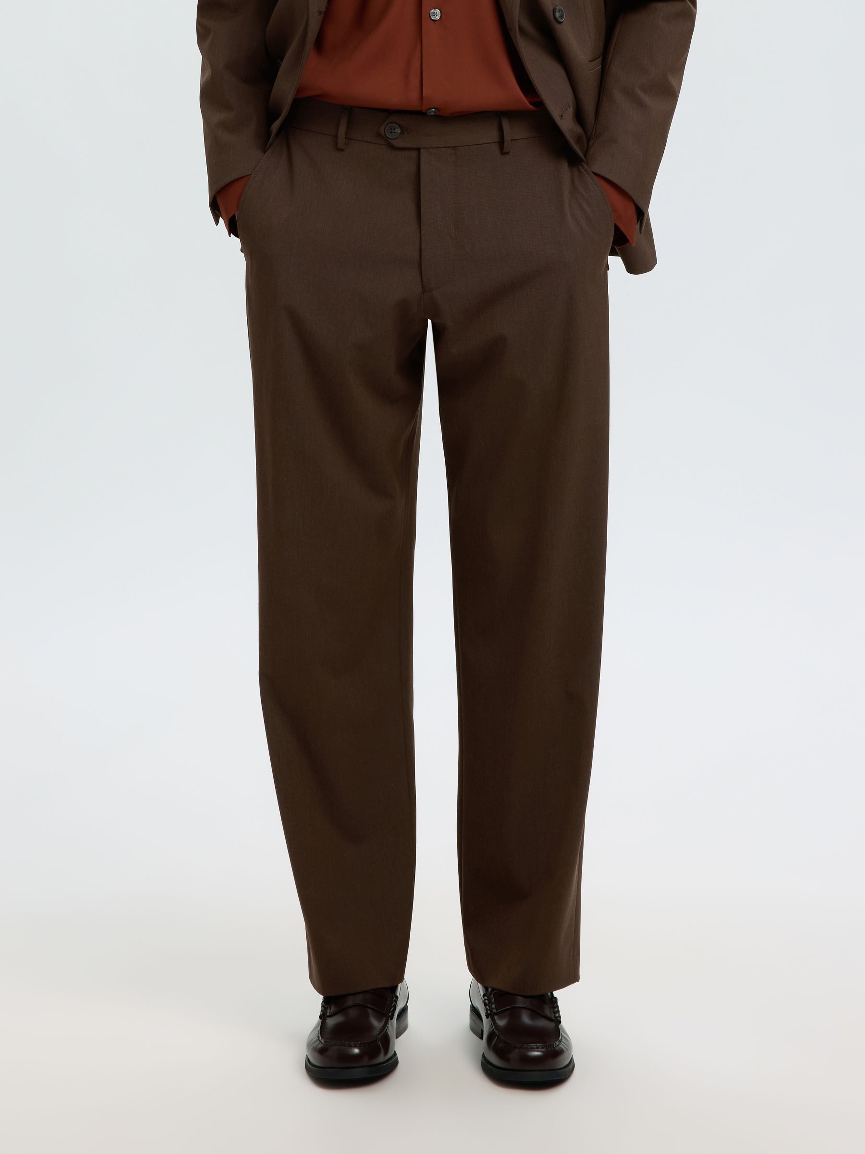 LOOSE FIT TROUSERS, Demitasse, highres