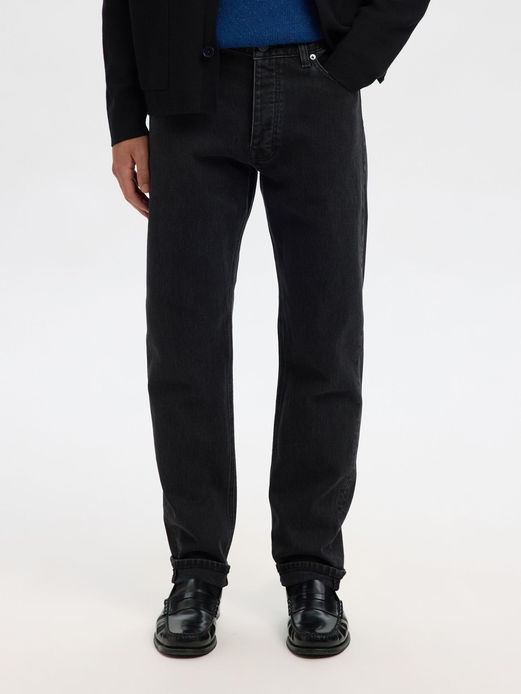 SLIM FIT -FARKUT, Black Denim, highres