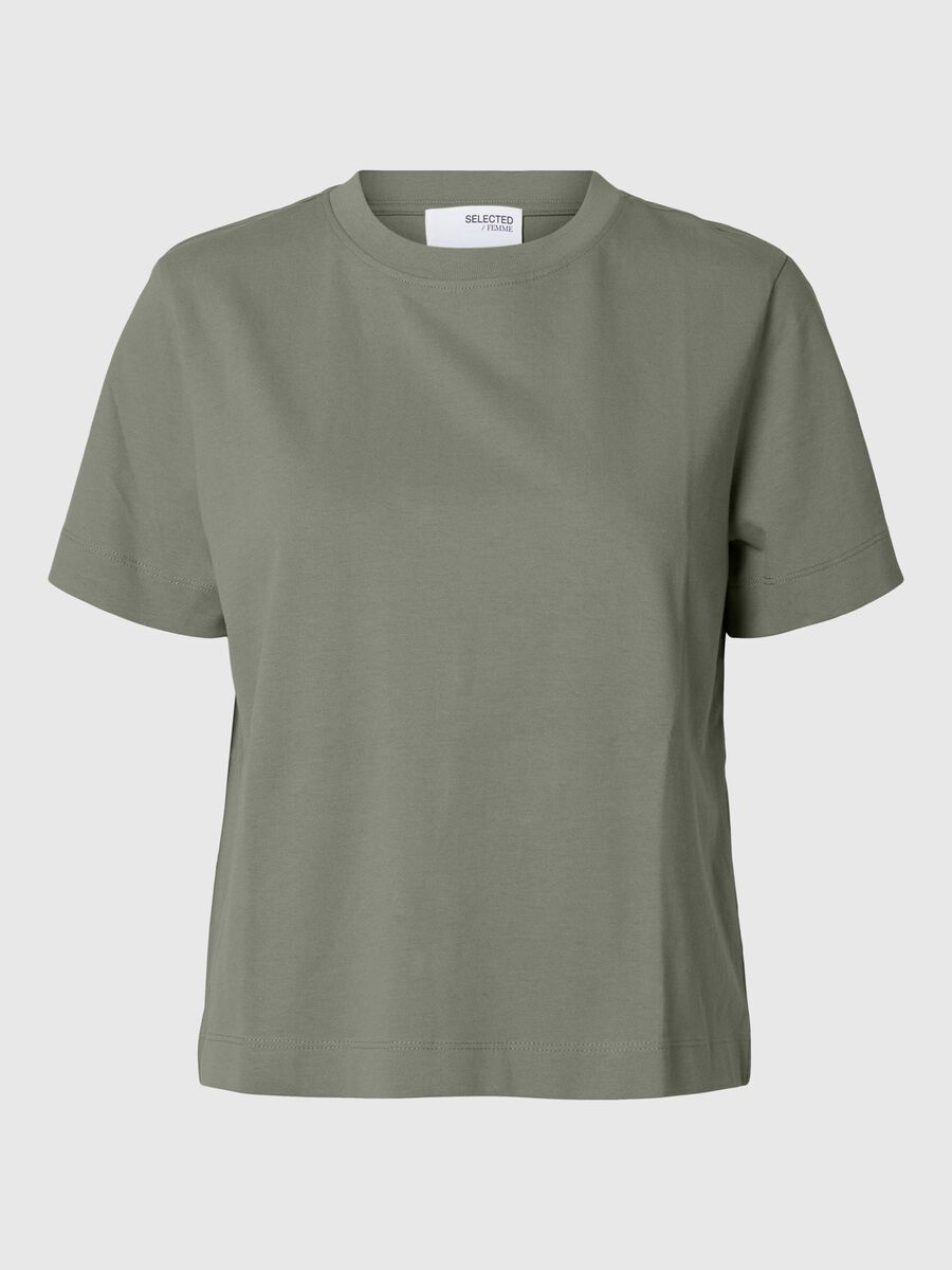 Selected BOXY T-SHIRT, Vetiver, highres - 16087919_Vetiver_001.jpg