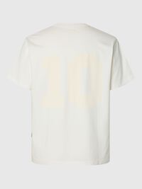 SHORT SLEEVED CREWNECK T-SHIRT, Coconut Milk, highres