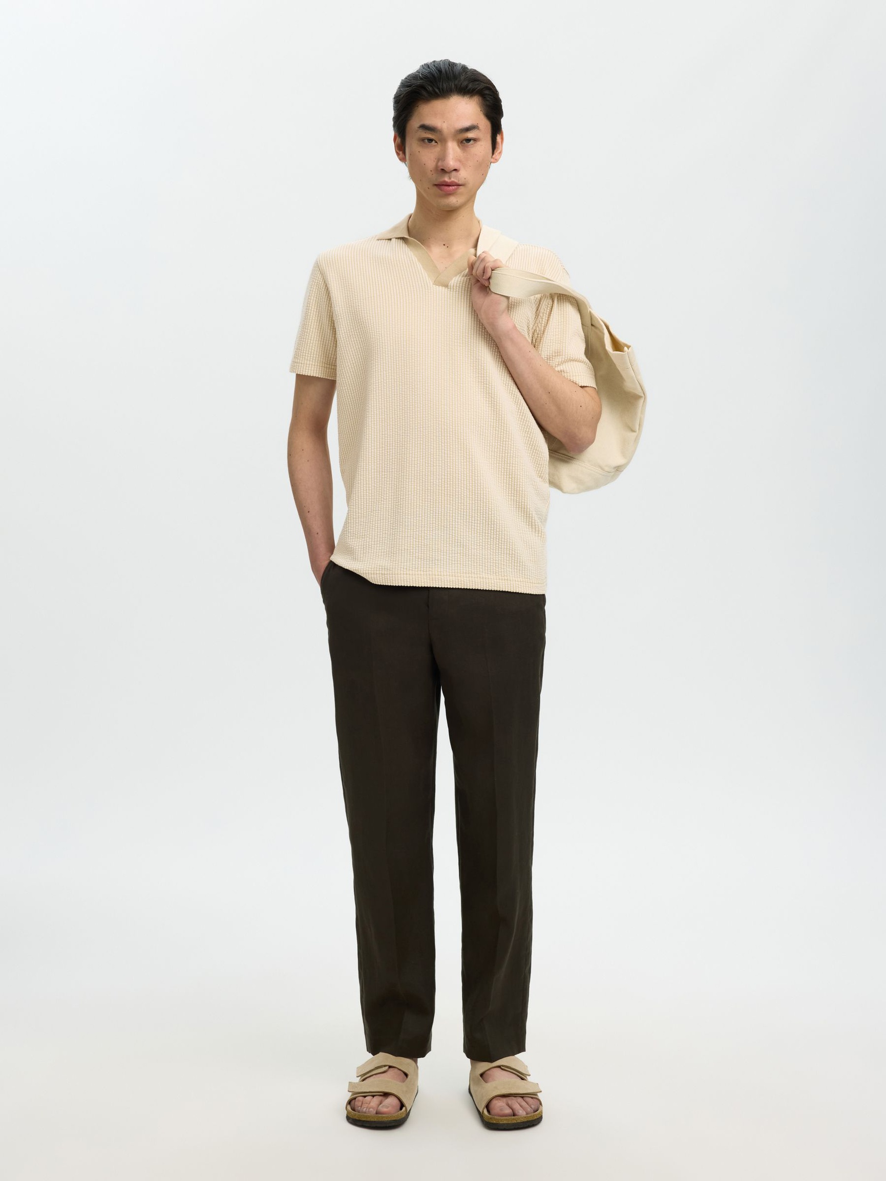 REGULAR FIT POLO SHIRT, Birch, highres