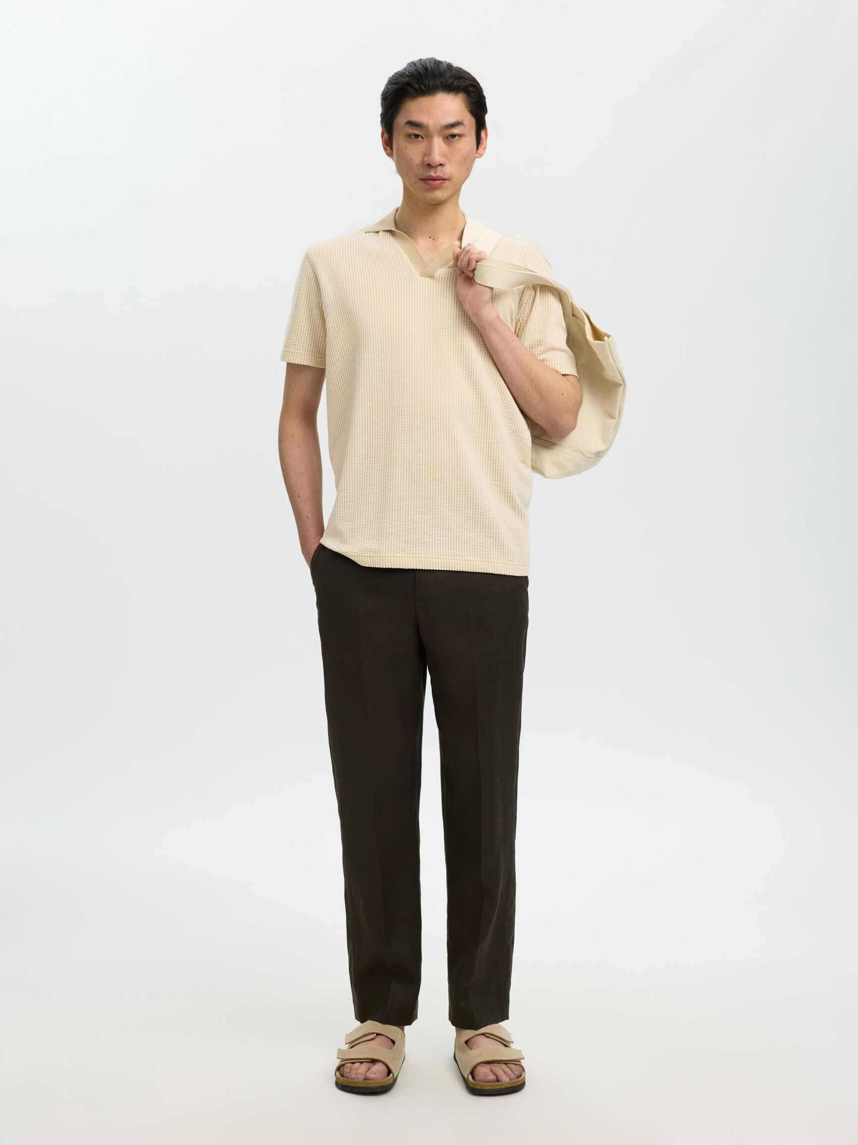 REGULAR FIT POLO SHIRT, Birch, highres