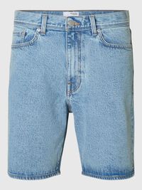 LIGHT WASH DENIMSHORTS, Light Blue Denim, highres