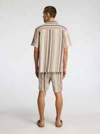 TEJIDO DE ALGODÓN CAMISA DE MANGA CORTA, Egret, highres