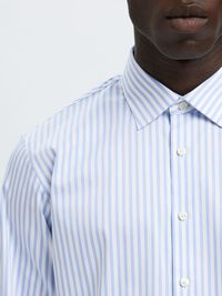 SLIM FIT STRETCH SHIRT, Bright White, highres