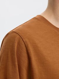 COTTON SLUB T-SHIRT, Chipmunk, highres