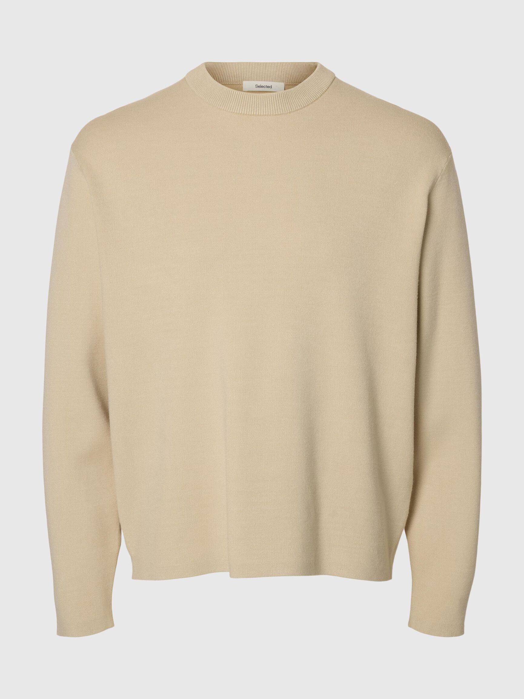 RELAXED FIT PULLOVER, Oatmeal, highres