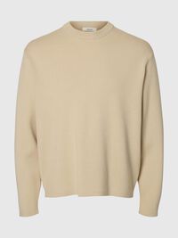 RELAXED FIT PULLOVER, Oatmeal, highres