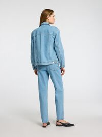 LIGHT WASH DENIM JACKET, Light Blue Denim, highres
