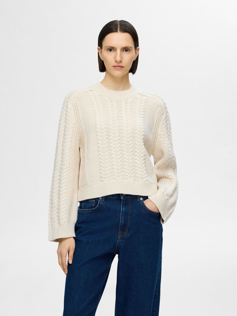 Selected ZOPFSTRICK PULLOVER, Birch, highres - 16094753_Birch_003.jpg