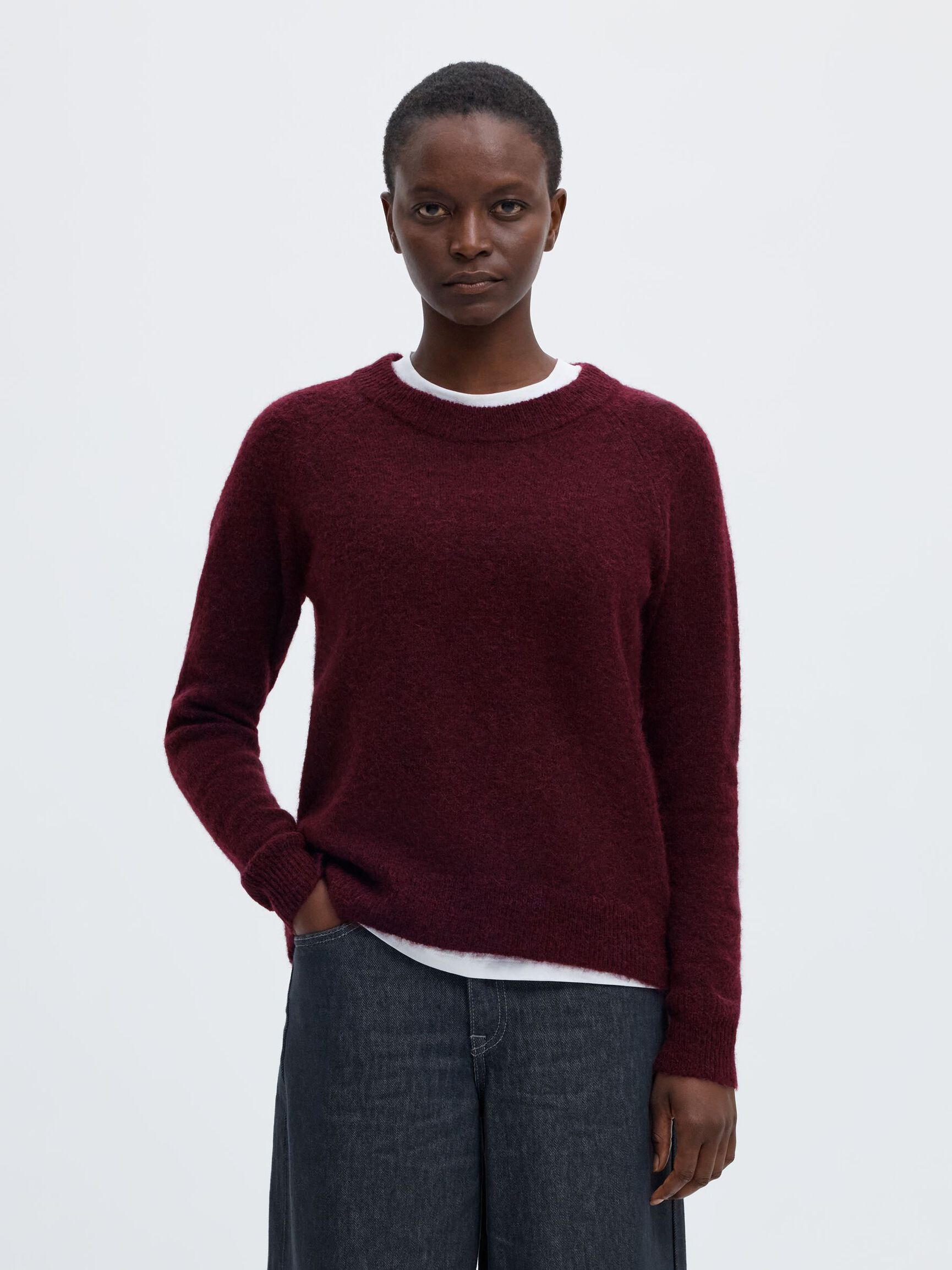 LAINE MÉLANGÉE JUMPER, Fig, highres