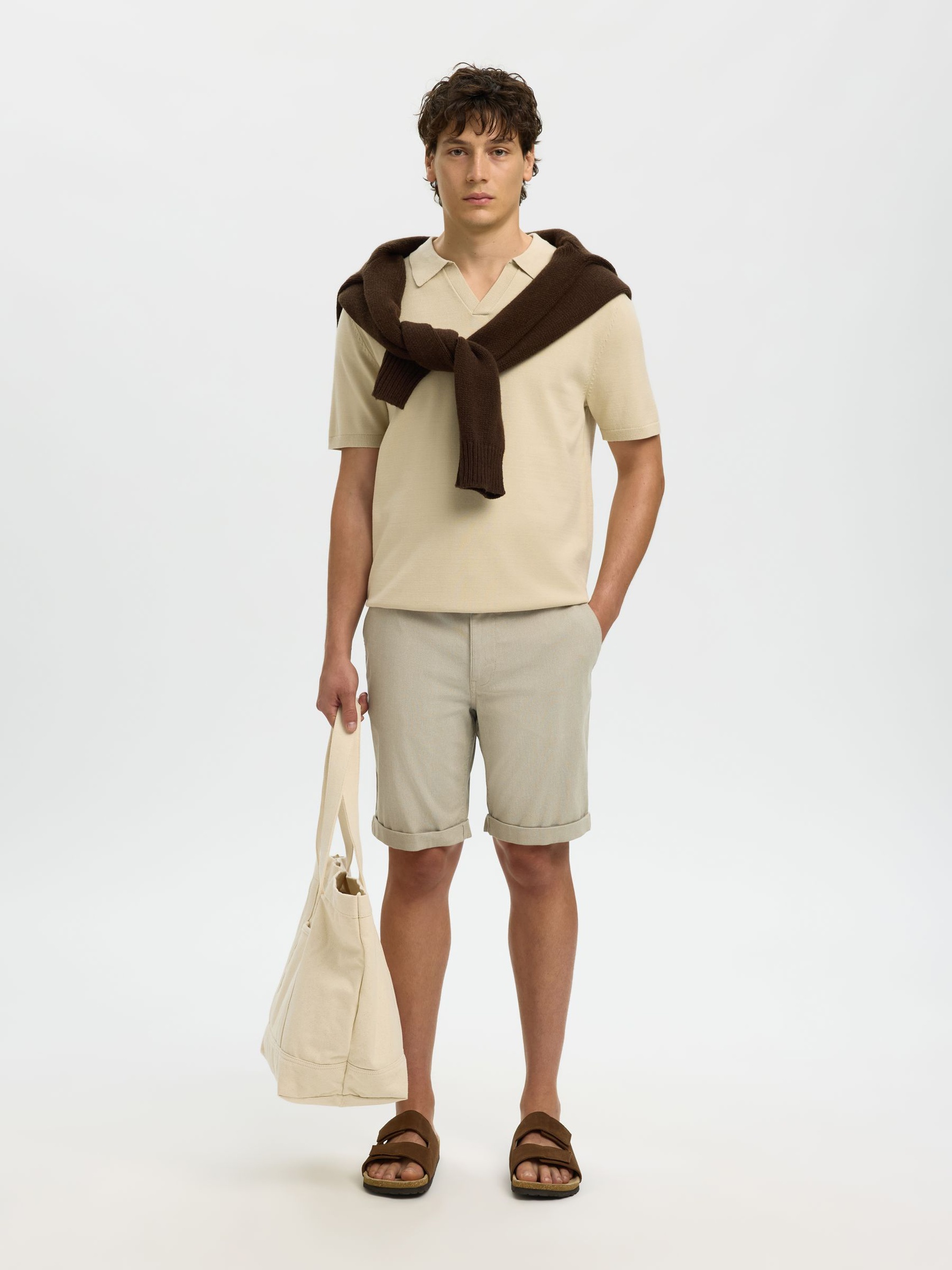 BOMULL FLEX SHORTS, Vetiver, highres