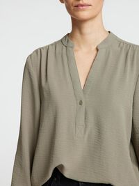 LONG-SLEEVED BLOUSE, Vetiver, highres