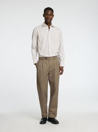 RANDIG SLIM FIT-SKJORTA, Bright White, highres