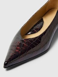 PUNTNEUS LEREN PUMPS, Fig, highres