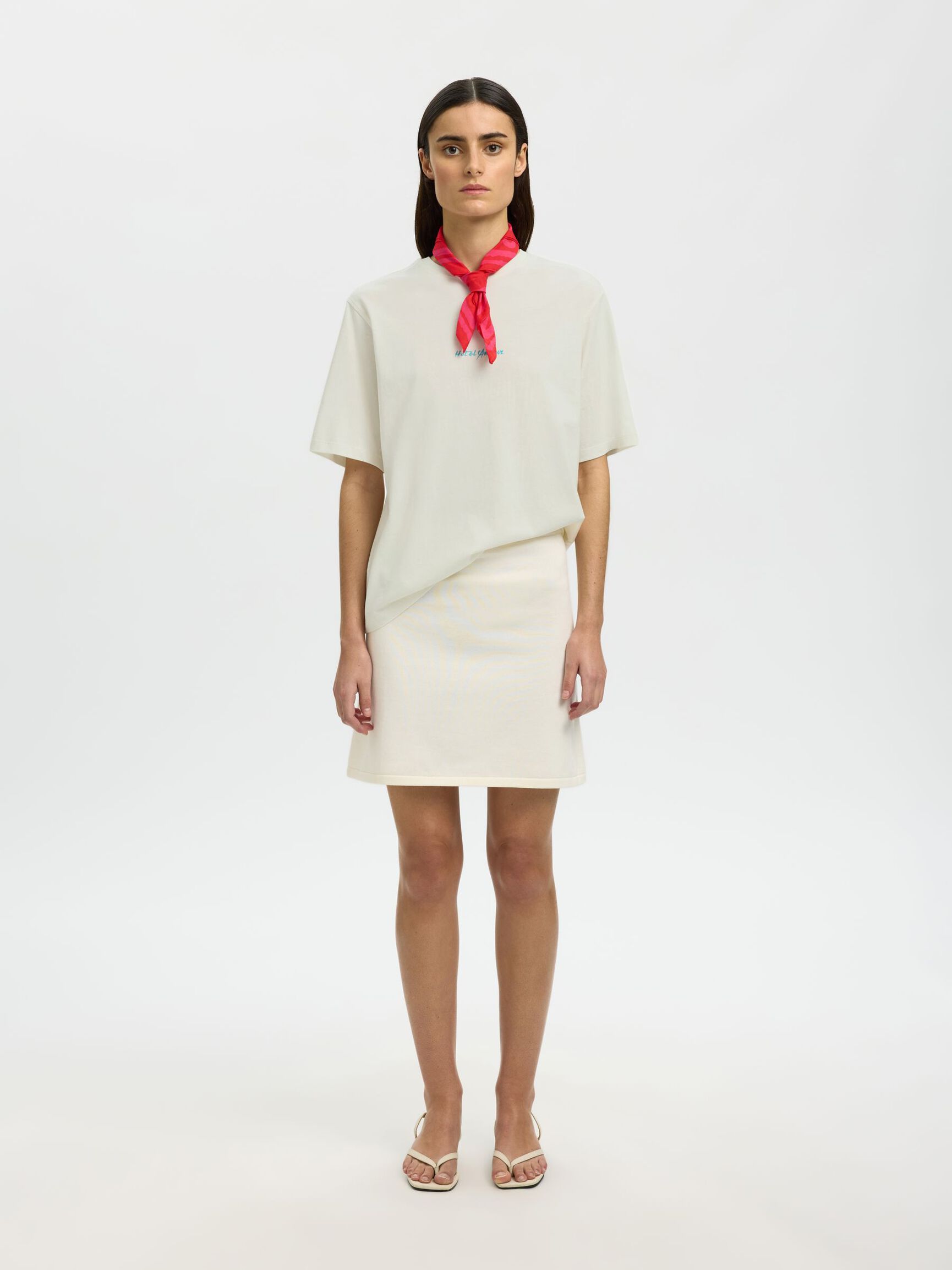 REGULAR FIT PRINT T-SHIRT, Egret, highres