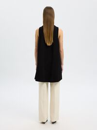 MINI KLEID OHNE ÄRMEL, Black, highres