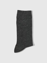 100 % BOMULL SOKKER, Dark Grey Melange, highres